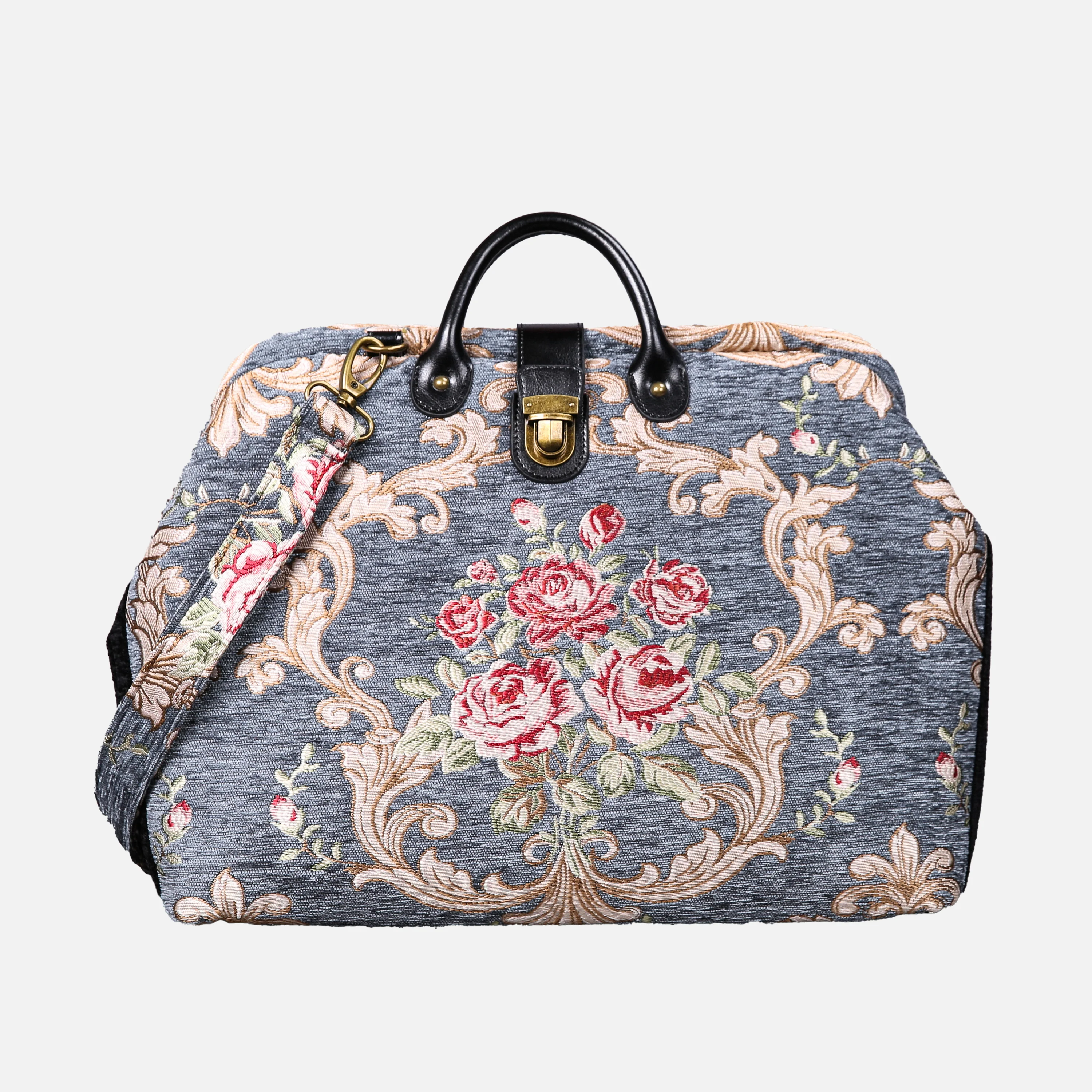 Baroque Garden Grey Laptop Work Bag