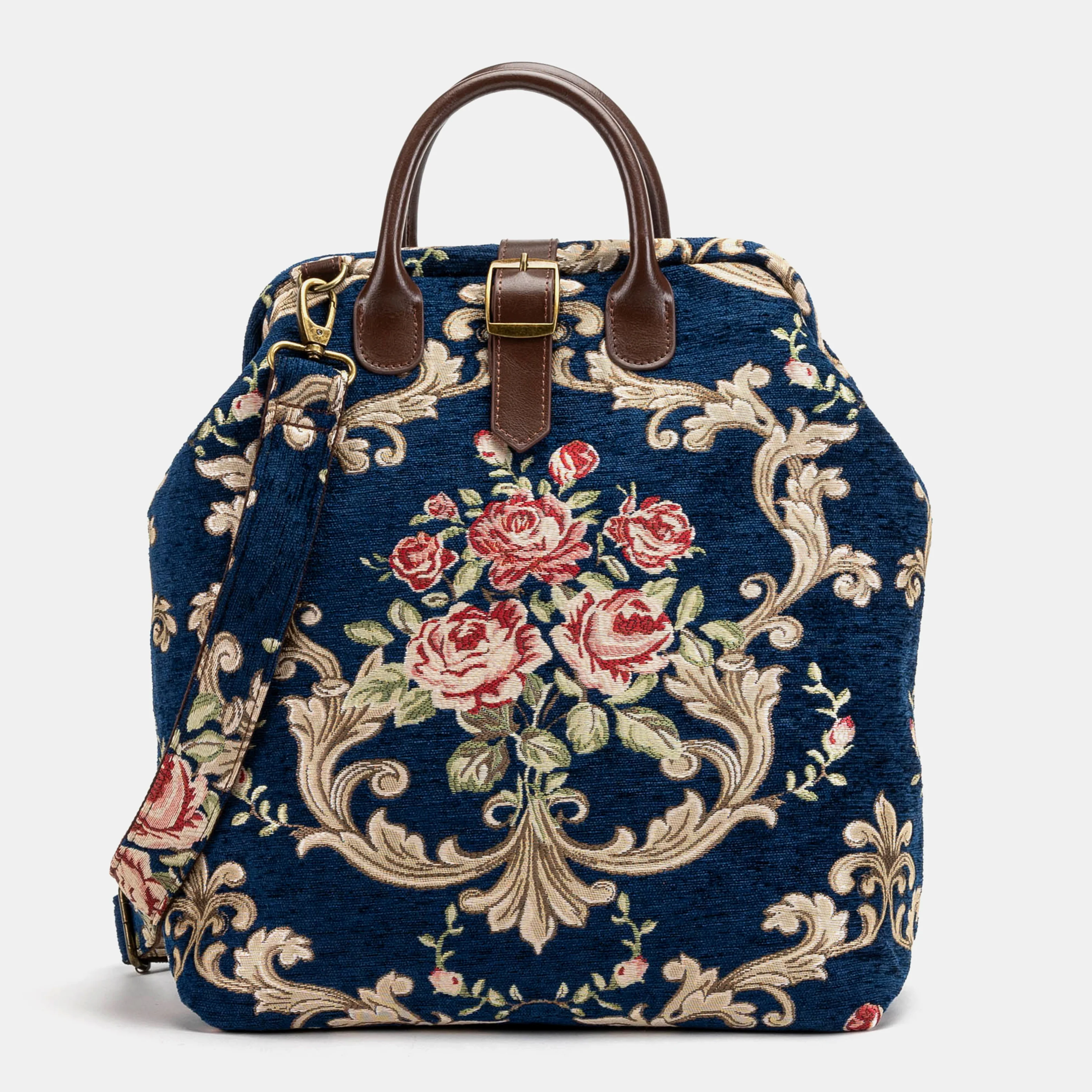 Baroque Garden Blue Carpet Laptop Backpack