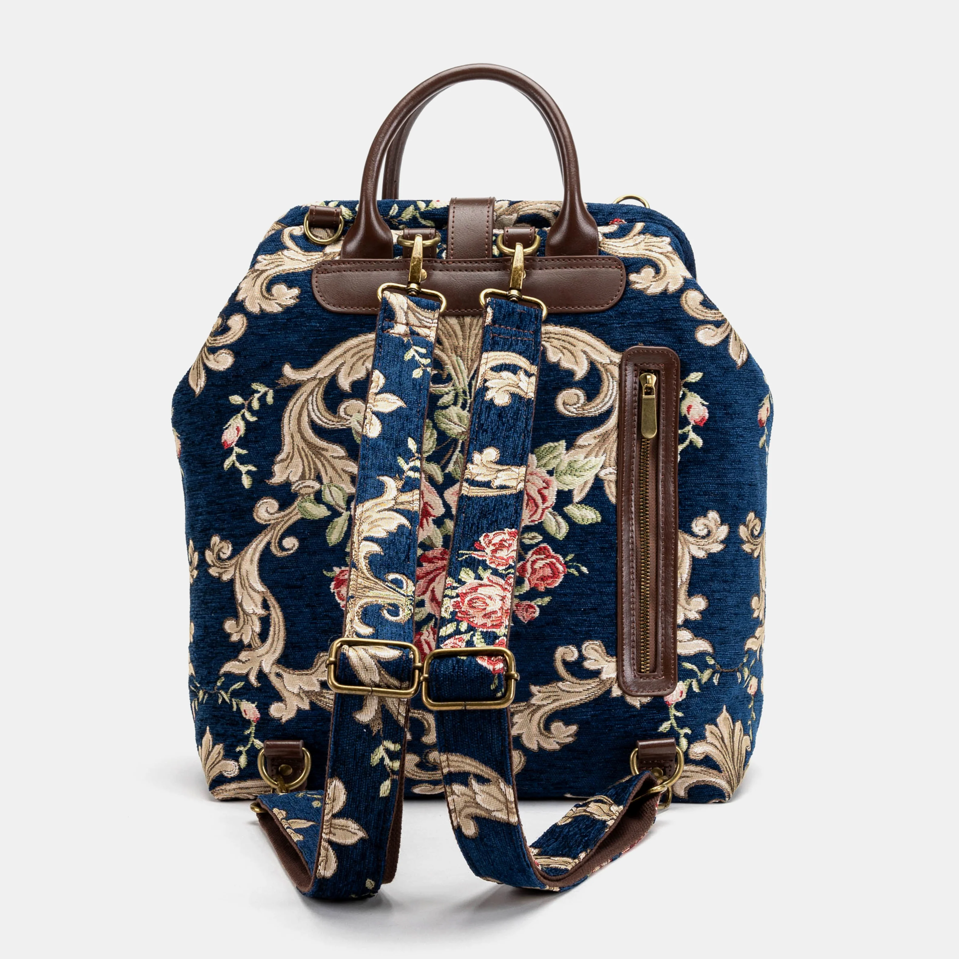 Baroque Garden Blue Carpet Laptop Backpack
