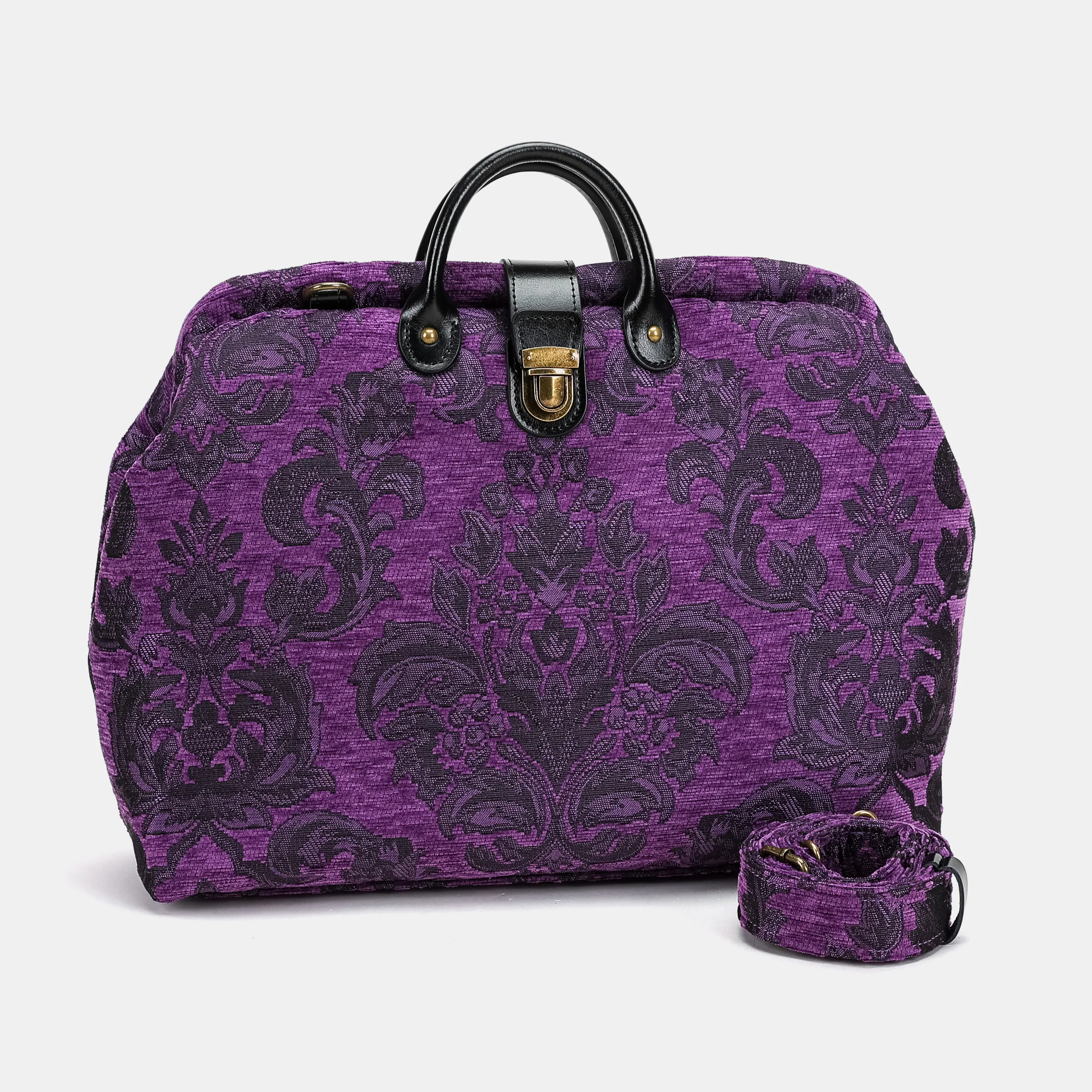 Victorian Blossom Purple Laptop Work Bag
