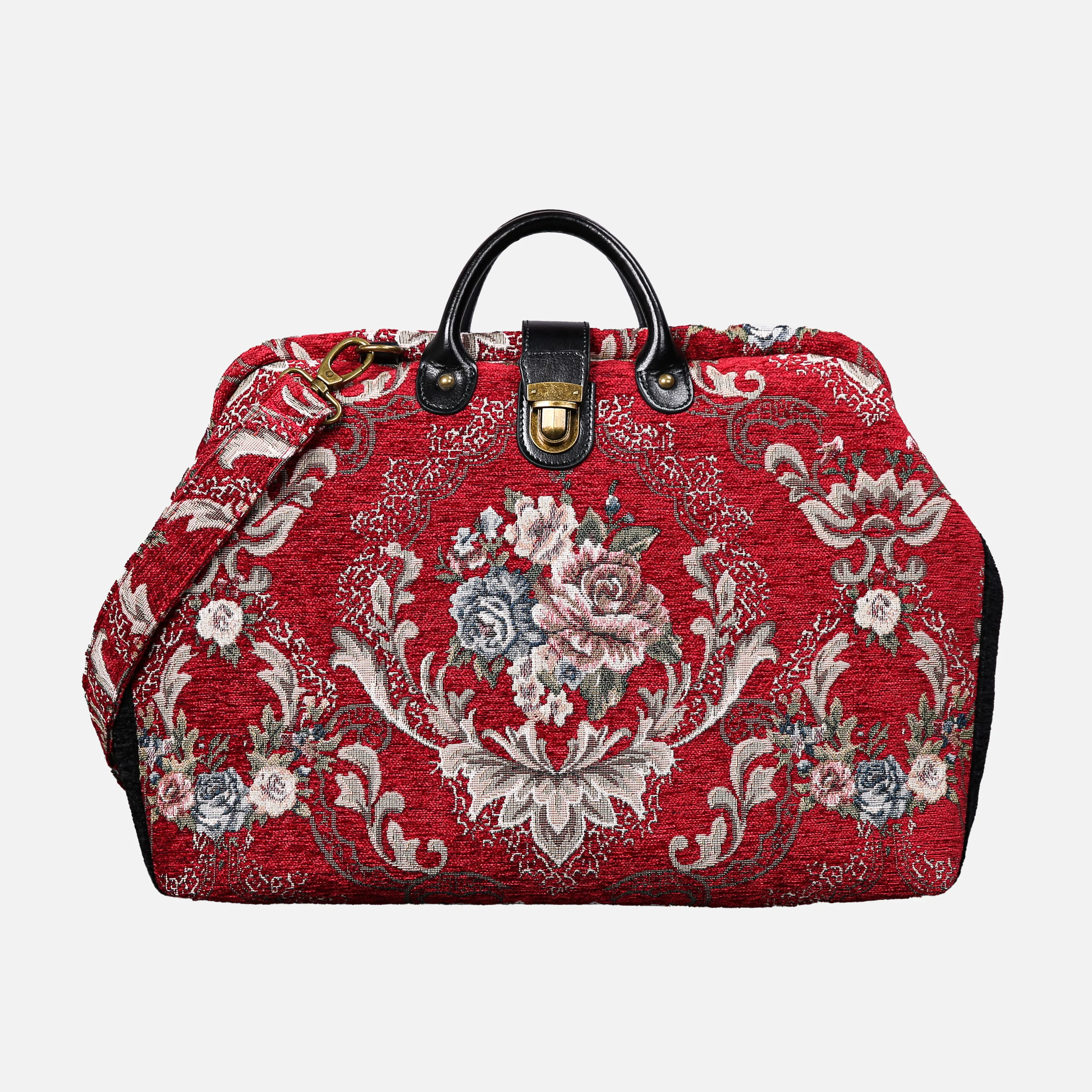 Floral Red Laptop Work Bag