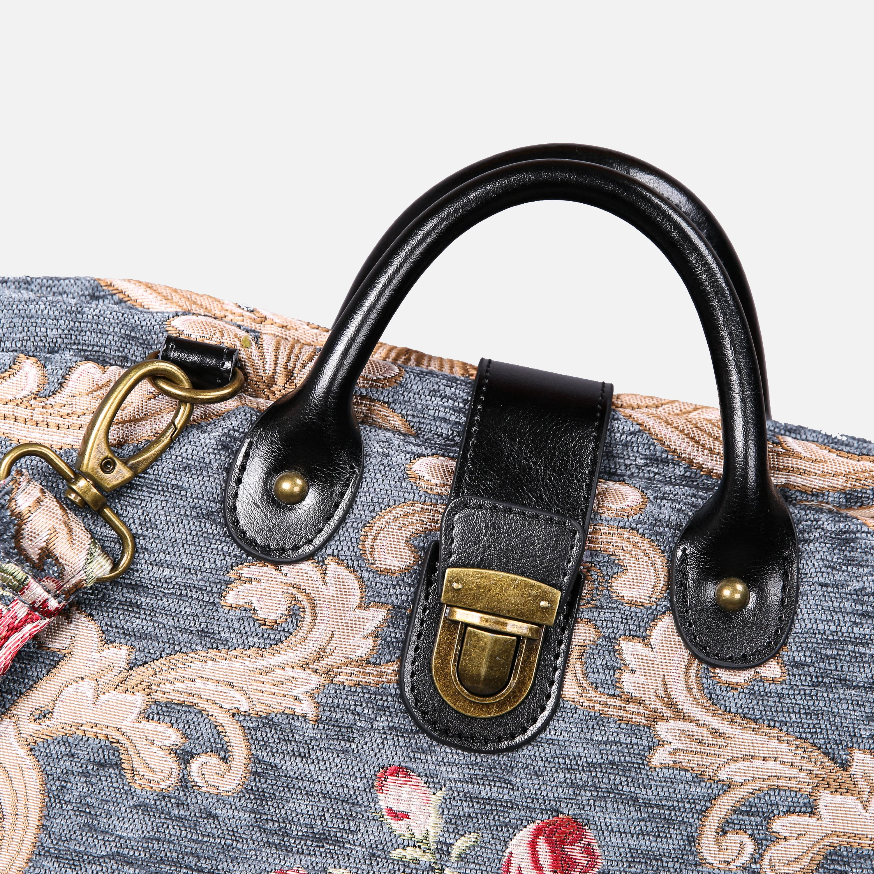 Baroque Garden Grey Laptop Work Bag