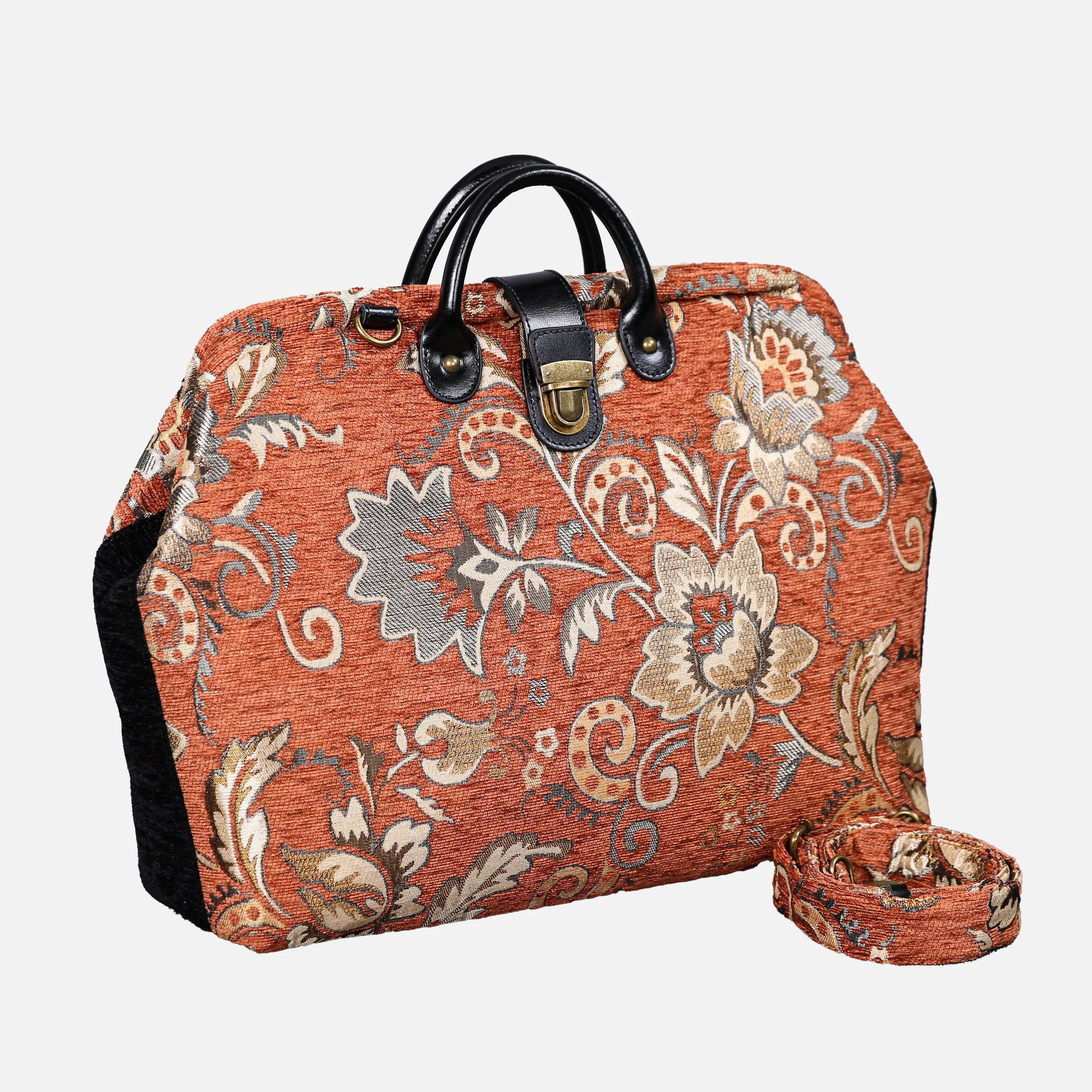 Paisley Orange Laptop Work Bag
