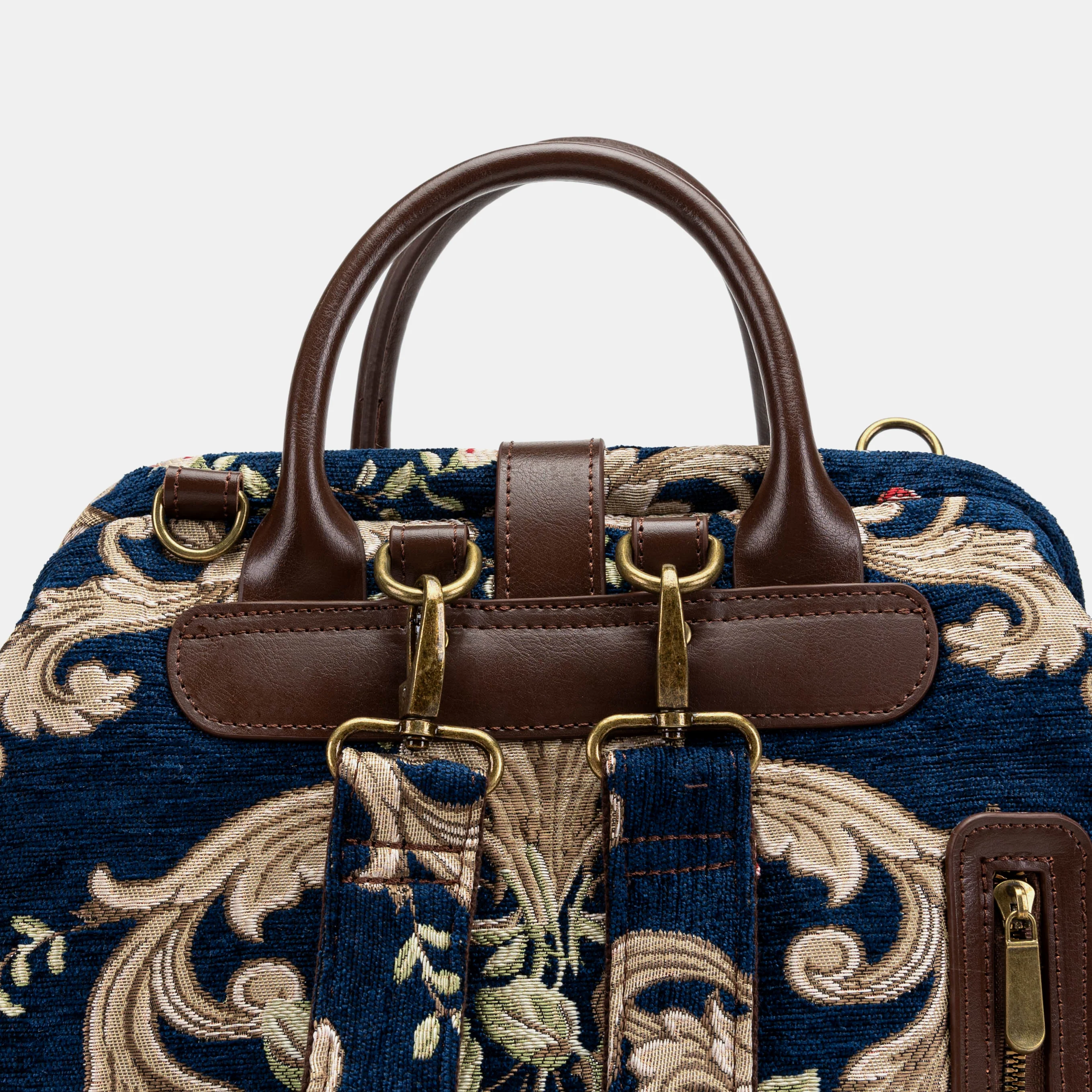 Baroque Garden Blue Carpet Laptop Backpack
