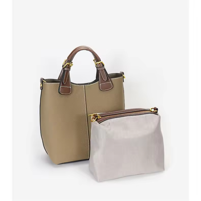 WJW---Latest New Design High Quality Fashion Bucket Tote Real Leather Womens Handbag Shoulder Crossbody Bag Sac a Main Dame