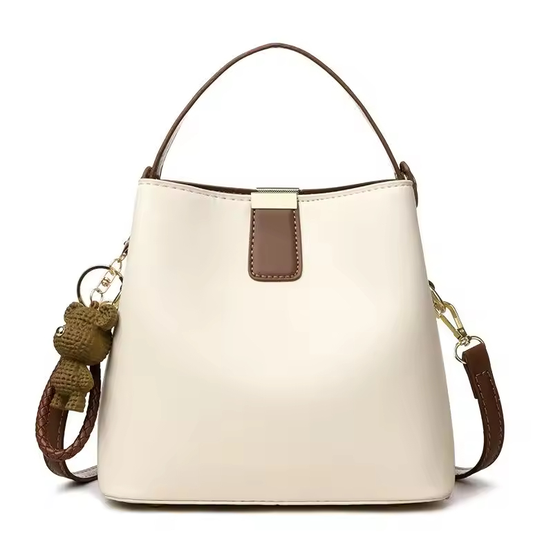 2025 New Spring Summer Korean Crossbody Shoulder Bag for Women Versatile This Year's Popular Waterproof PU Small Bucket Bag